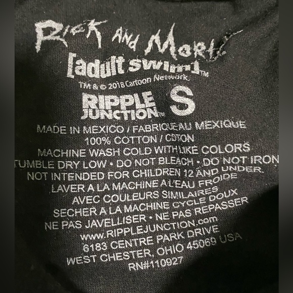 RICK AND MORTY Black T Shirt - Picture 4 of 4
